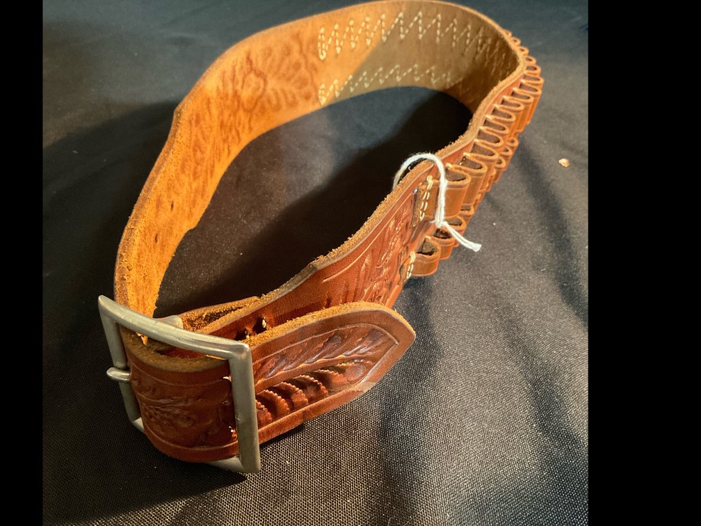 Hunter 3275 SM Tooled Leather Cartridge Belt