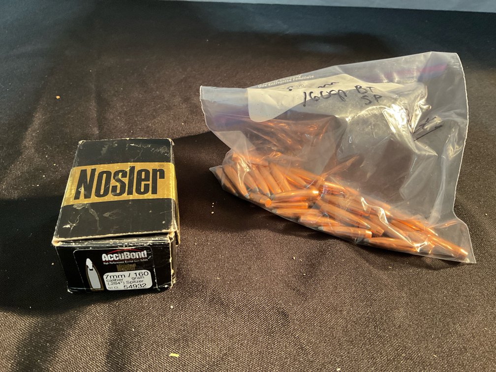 7mm .284” 160gr. Bullets (136)