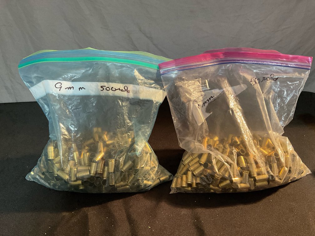 9mm Brass Casings (200)