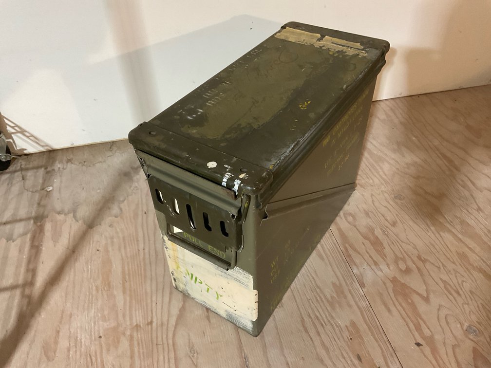 20mm M14A1 Metal Ammo Box 18x7.5x14”