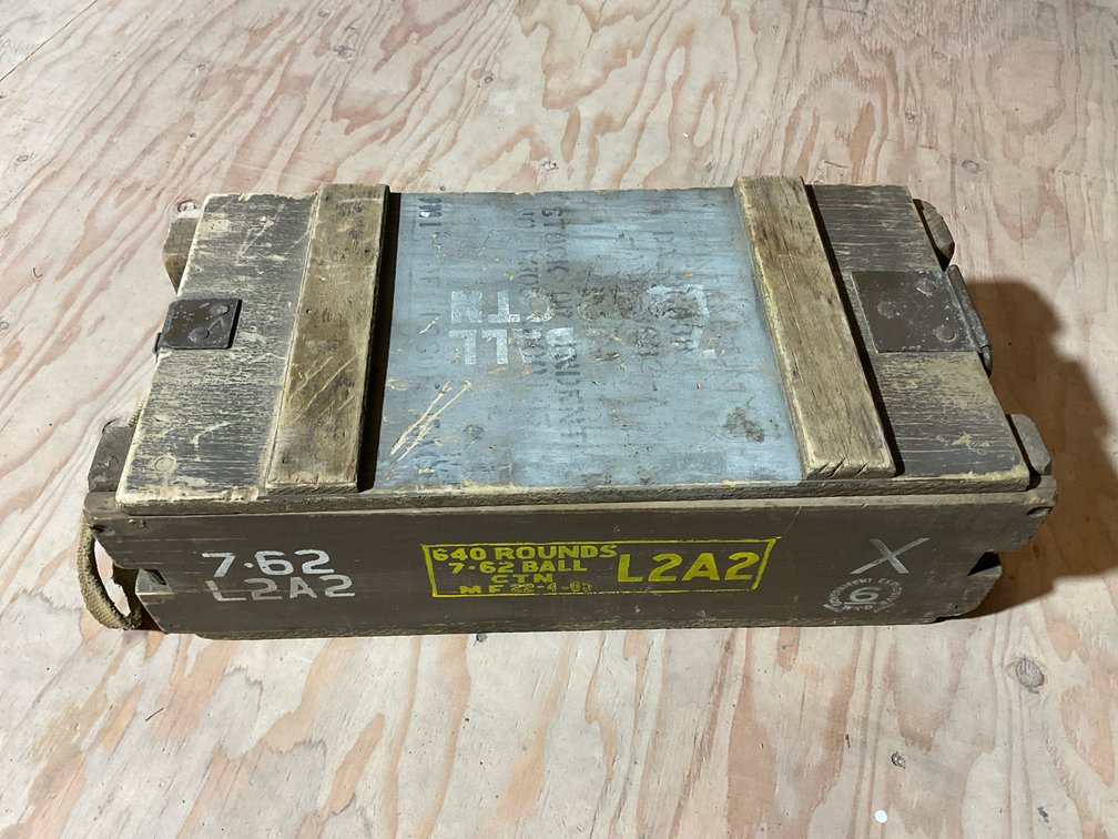 Vietnam Era Wood 7.62 Ammo Box