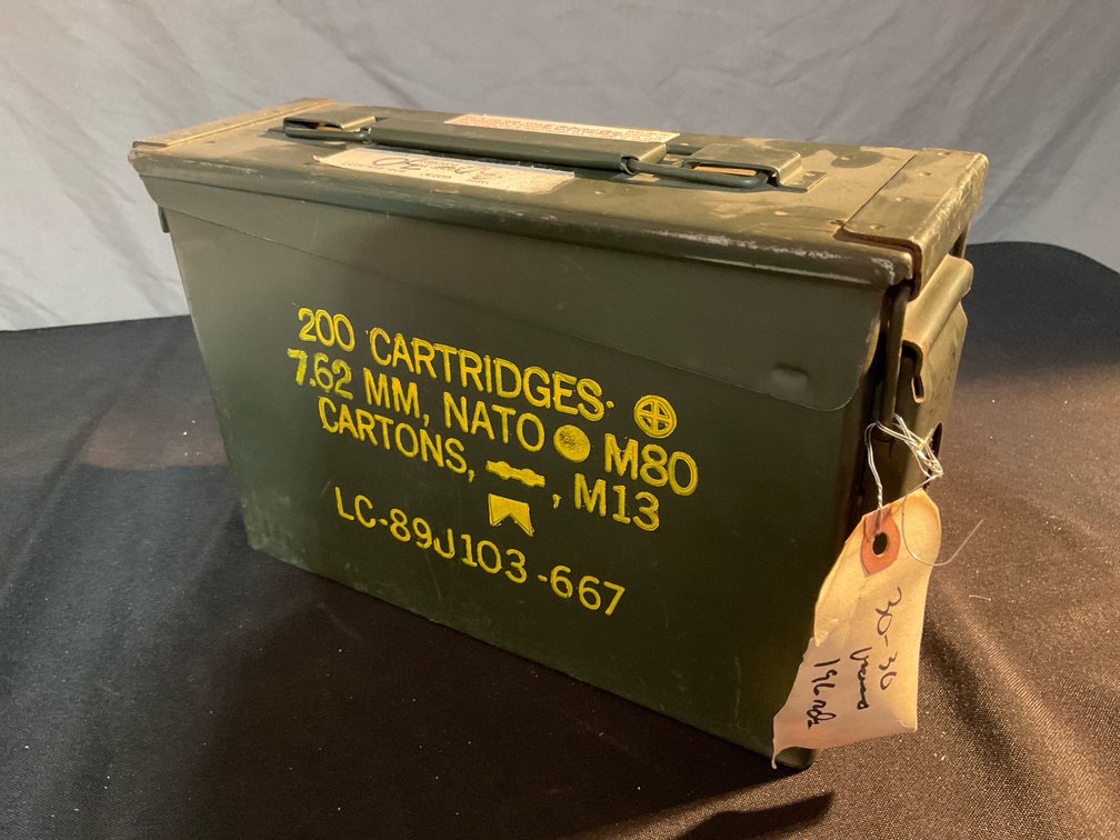 Ammo Can W/ 30-30 WIN Brass Casings (196)