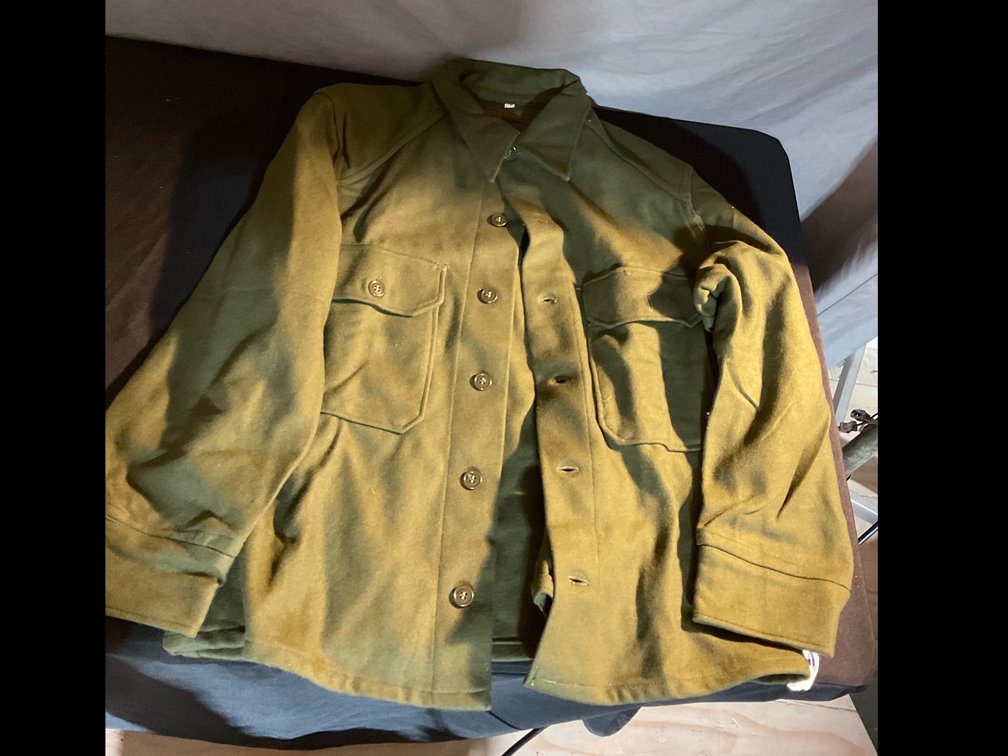 Korean War Era Wool Shirt Size L