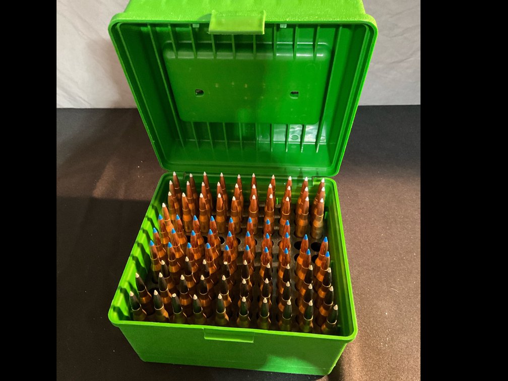 Reloaded 25-06 REM Ammo & Case Gard 100 Box
