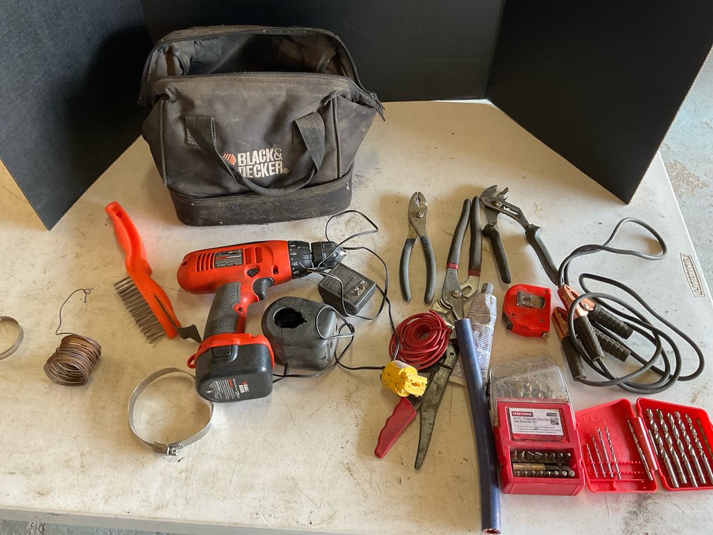Black & Decker 12v Cordless Drill & Tools