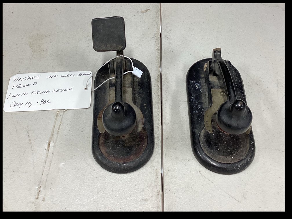 Vintage Ink Well Stands