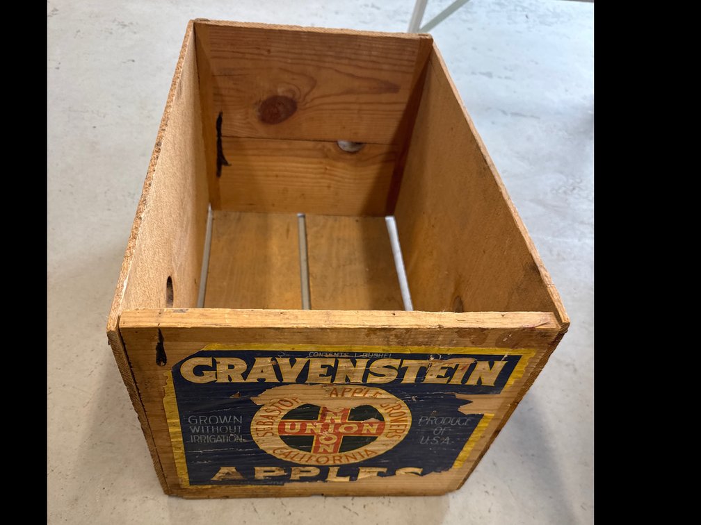 Gravenstein Apple Wooden Crate