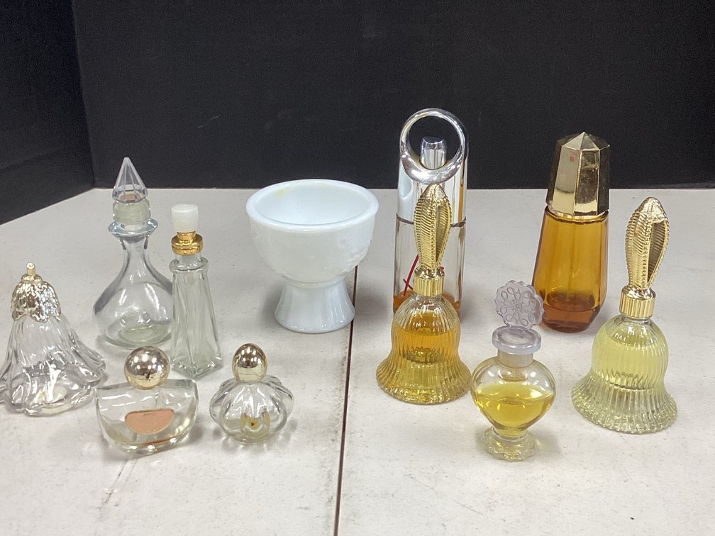 Assorted Perfume Bottles & Gobblet