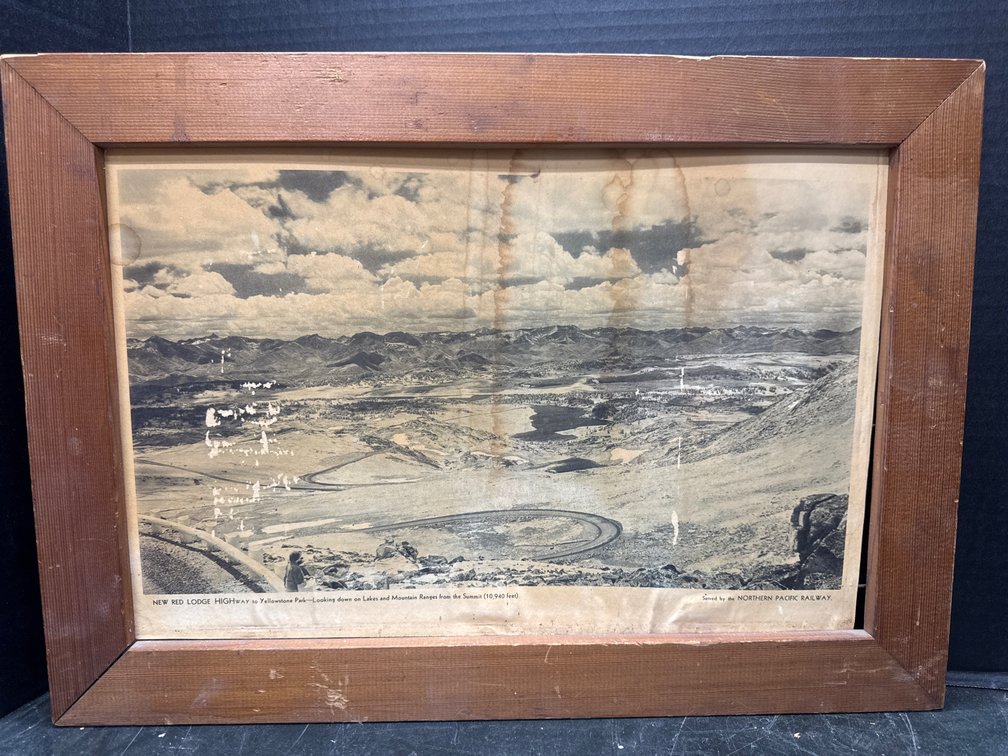 New Red Lodge Highway To Yellowstone Park Print