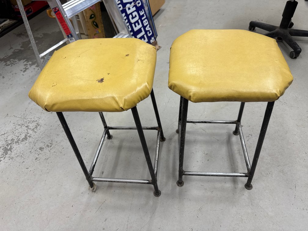 Homemade Metal Stools