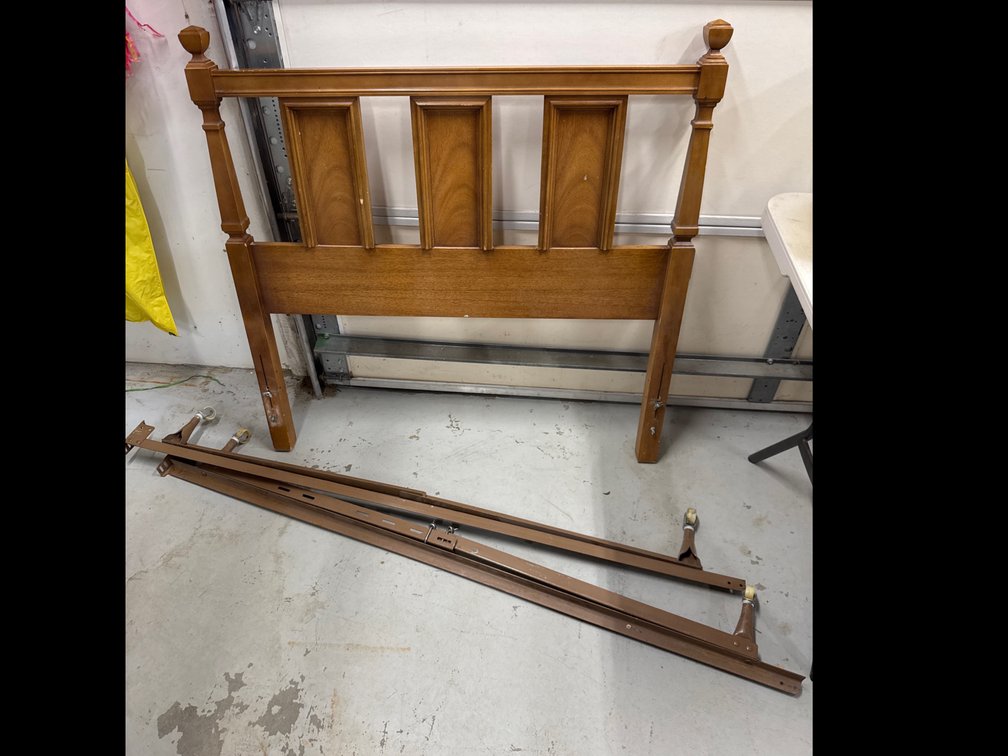 Twin Headboard and Bed Frame