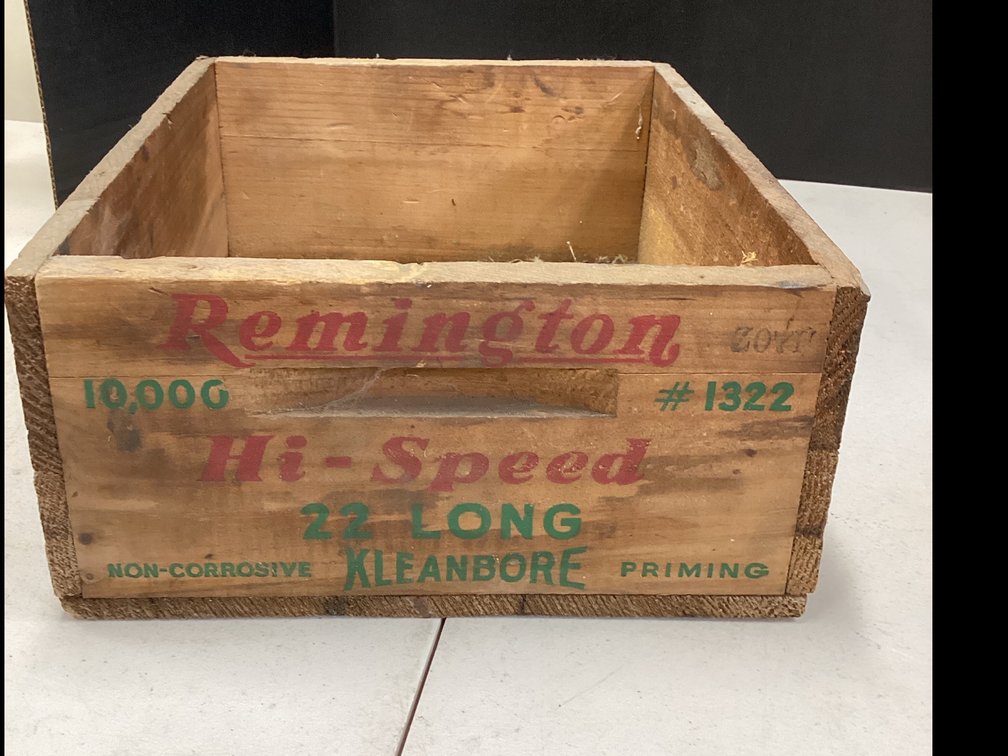 Wood Crate “ Remington Hi-Speed 22 Long Kleanbore”