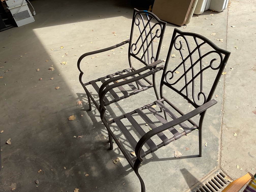 Metal Patio Chairs (2)