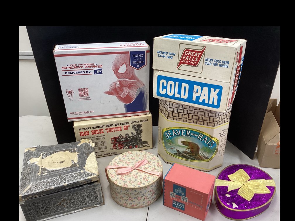 Assorted Empty Collectable Boxes