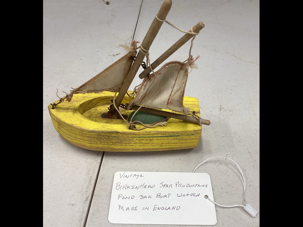 Vintage Birkenhead  Star Productions - Pond Jail Boat Wooden