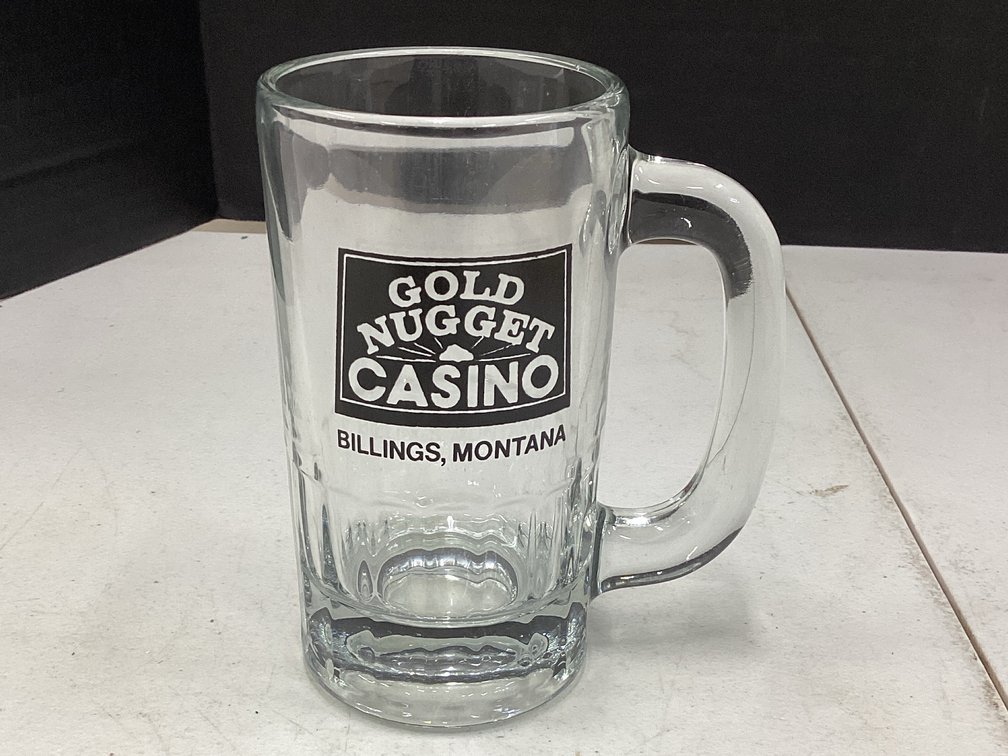 Gold Nugget Casino Glass Mug- Billings MT