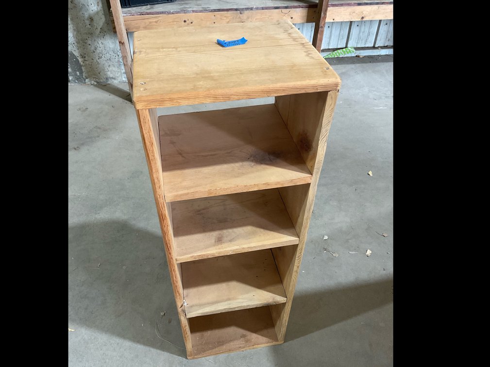 13x11x37” Wood Shelf Unit