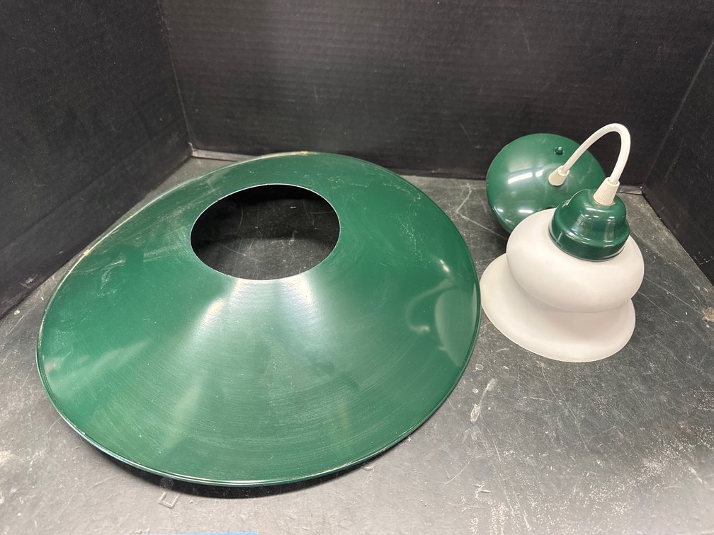 Hanging Metal Ceiling Fixture W/Shade
