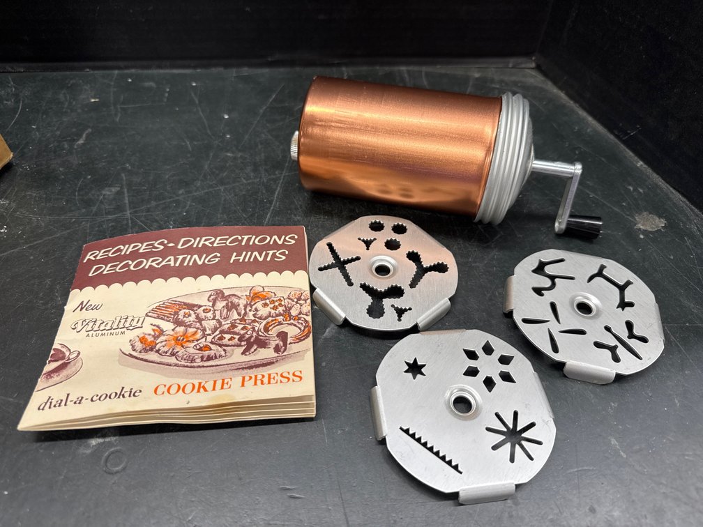 Vitality Aluminum Dial-A-Cookie Press