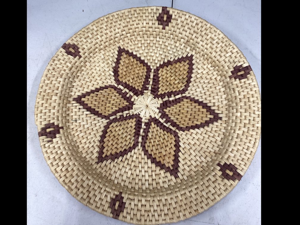 Woven Wicker Basket Tray