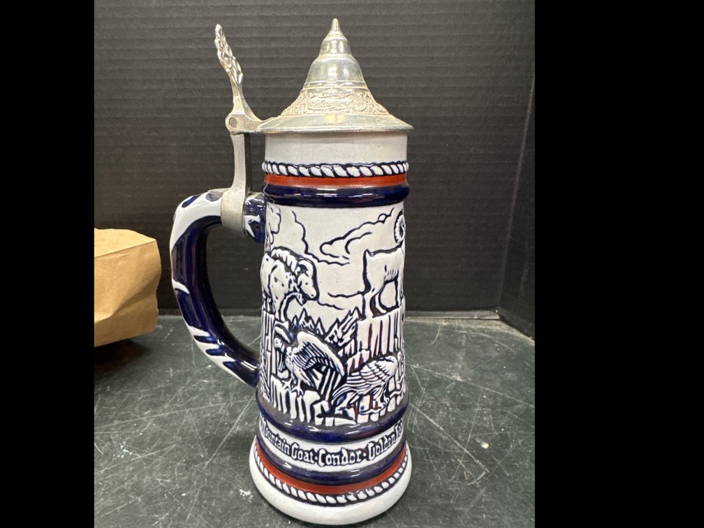 Avon 1976 Lidded Ceramic Beer Stein