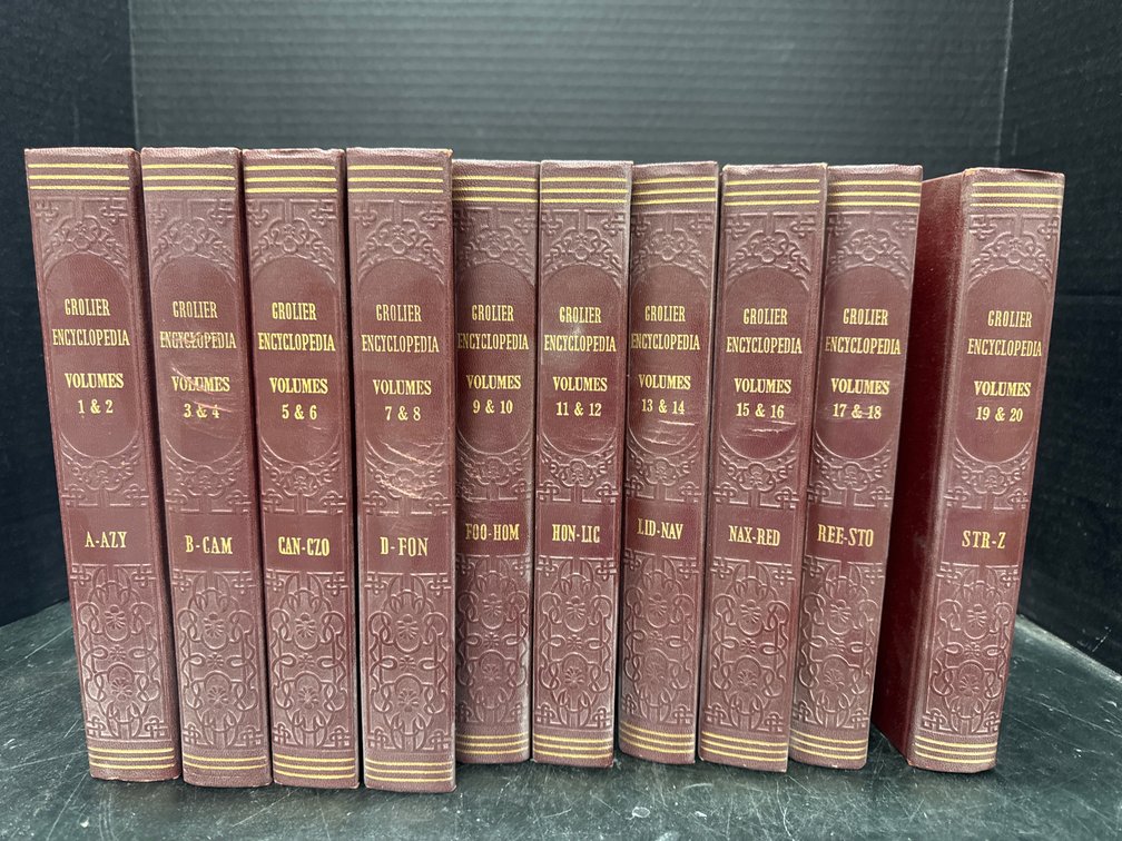 1957 Grolier Encyclopedia Set