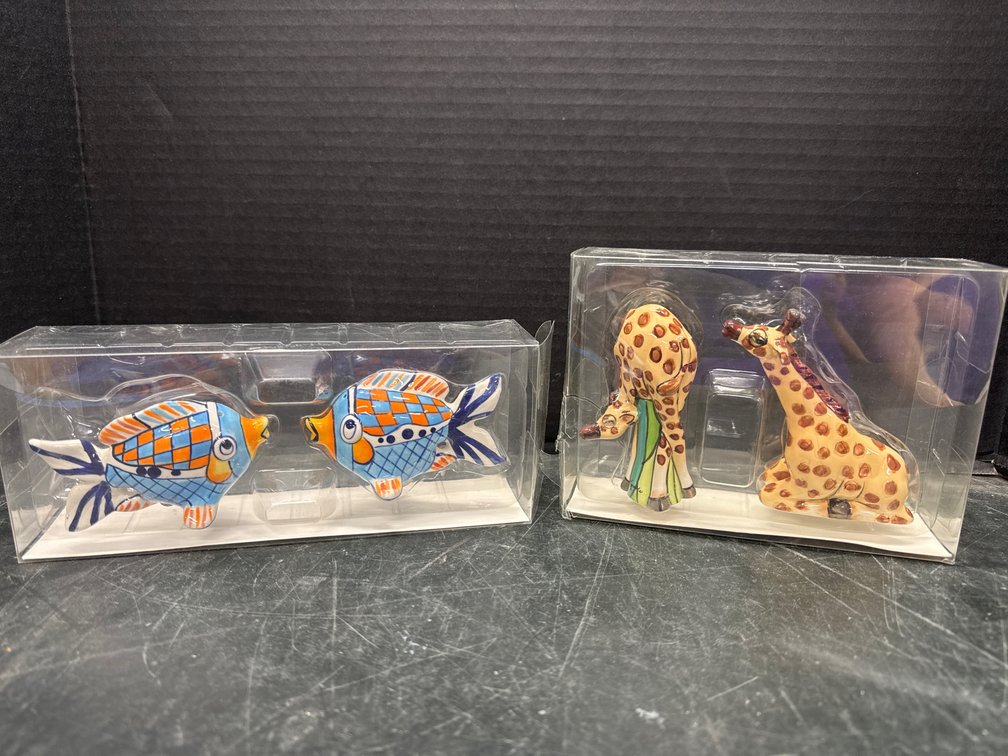Giggle Fish & Hager Salt & Pepper Shakers