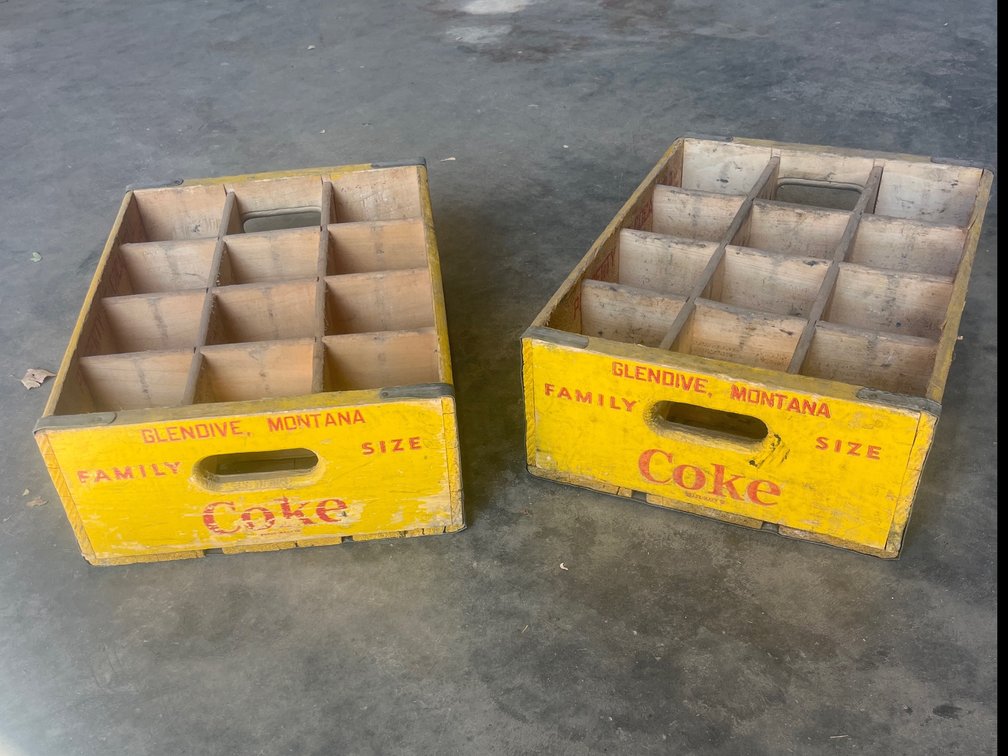 Glendive MT Coca Cola Crates