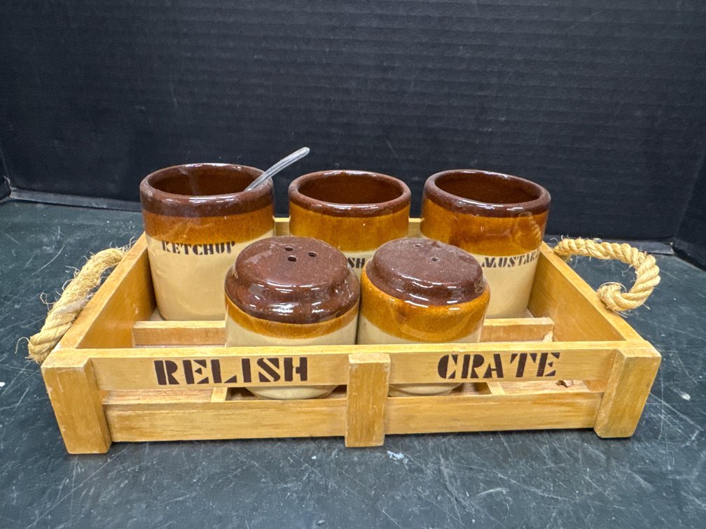 Ceramic Condiment Set