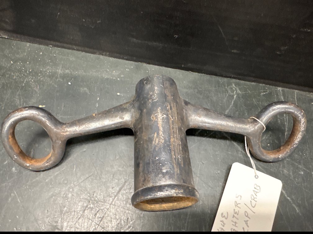 Antique Firefighters Pole Cap/Crab Tool