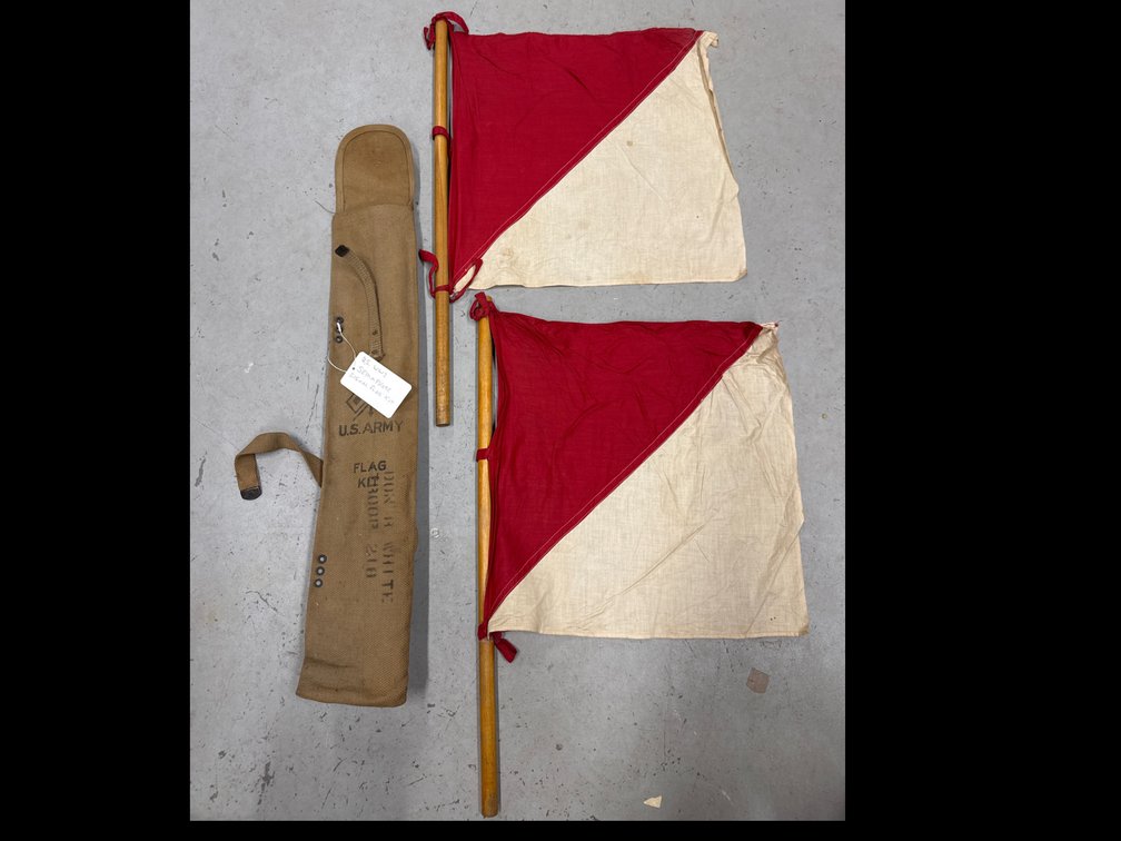 U.S. WWl Semaphore Signal Flag Kit