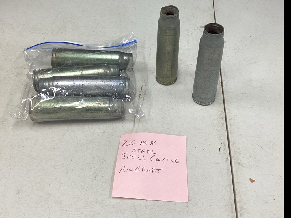 20MM Steel Shell Casing “Aircraft”