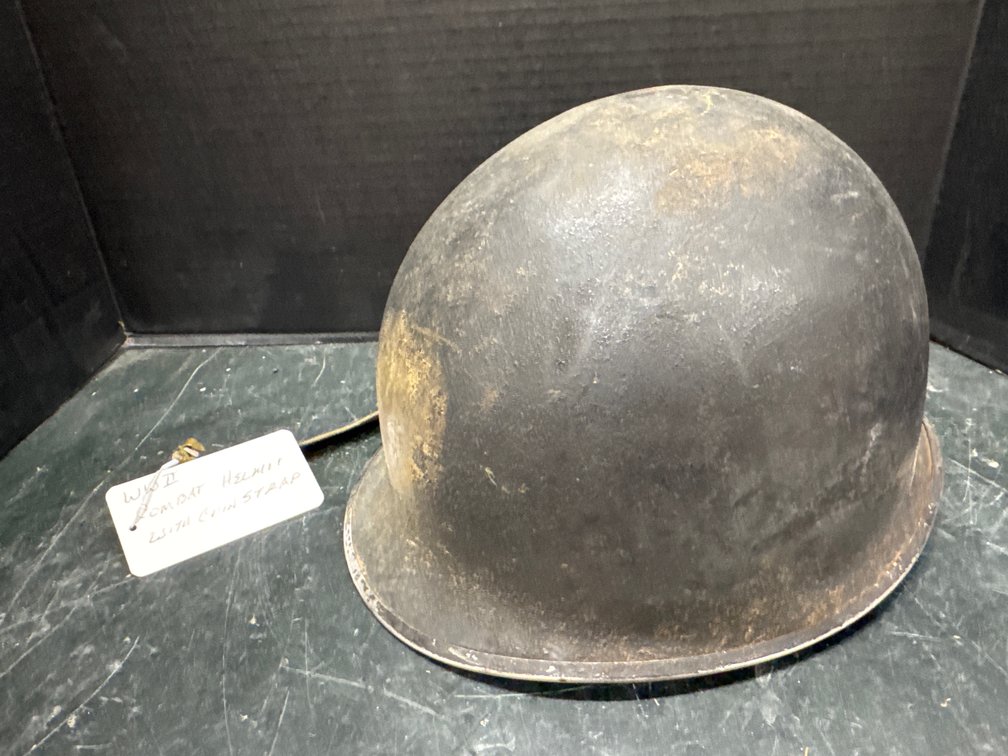 WWll Combat Helmet W/ Chin Strap