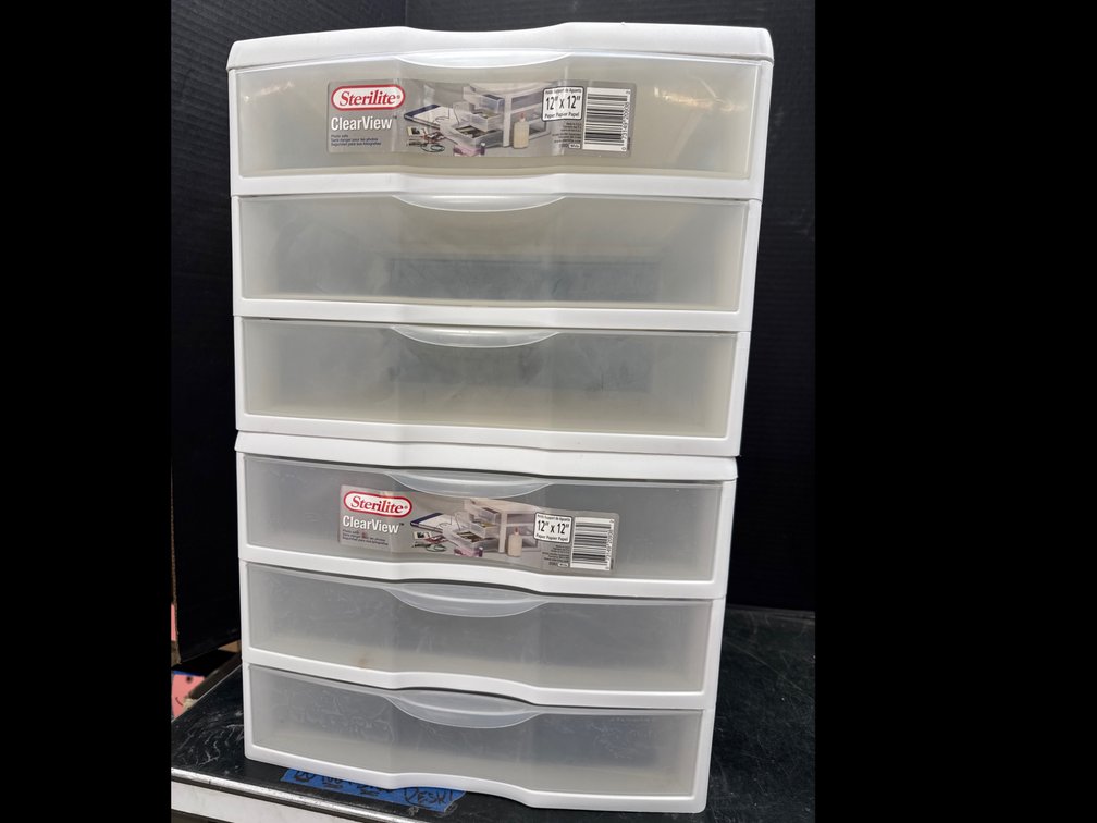 Sterilite Clearview Storage Drawer Units
