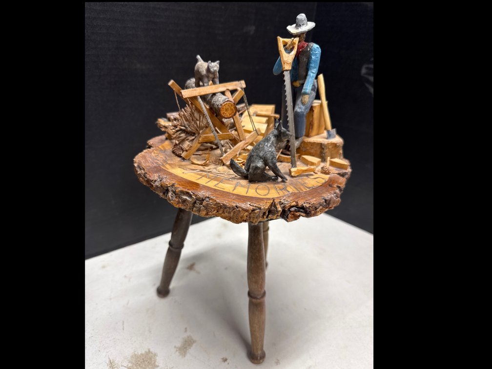 Wood Carvers Decorative Stool
