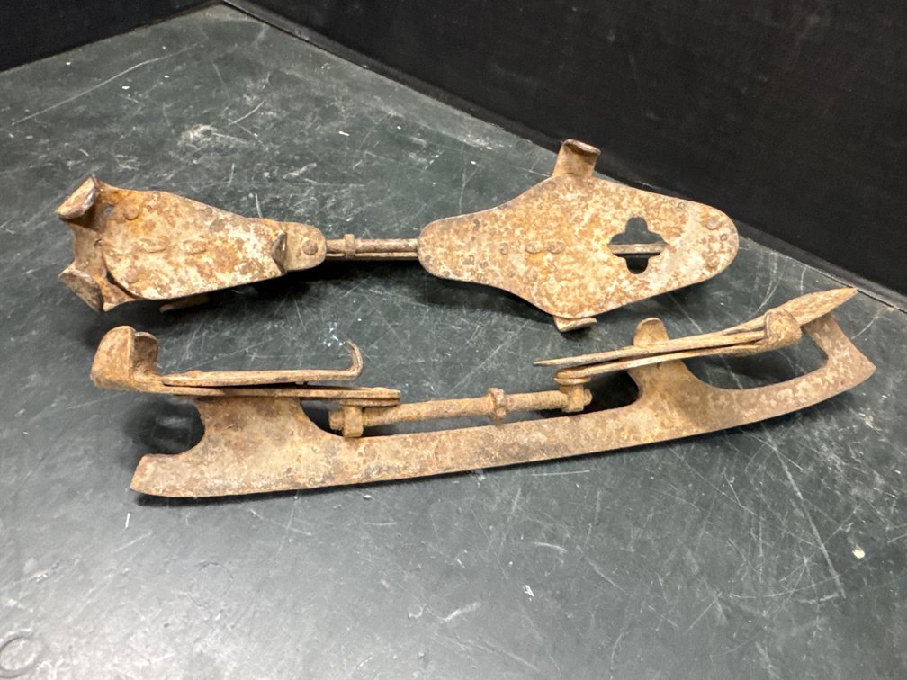 Antique Clamp On Ice Skates