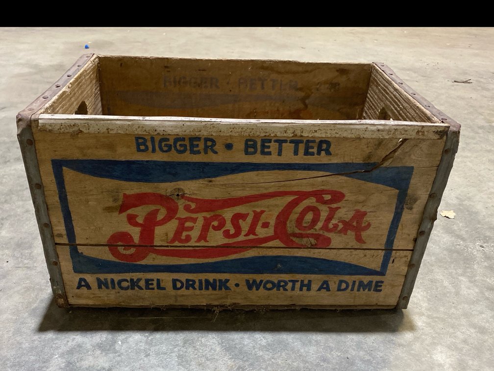 Pepsi Wooden Crate