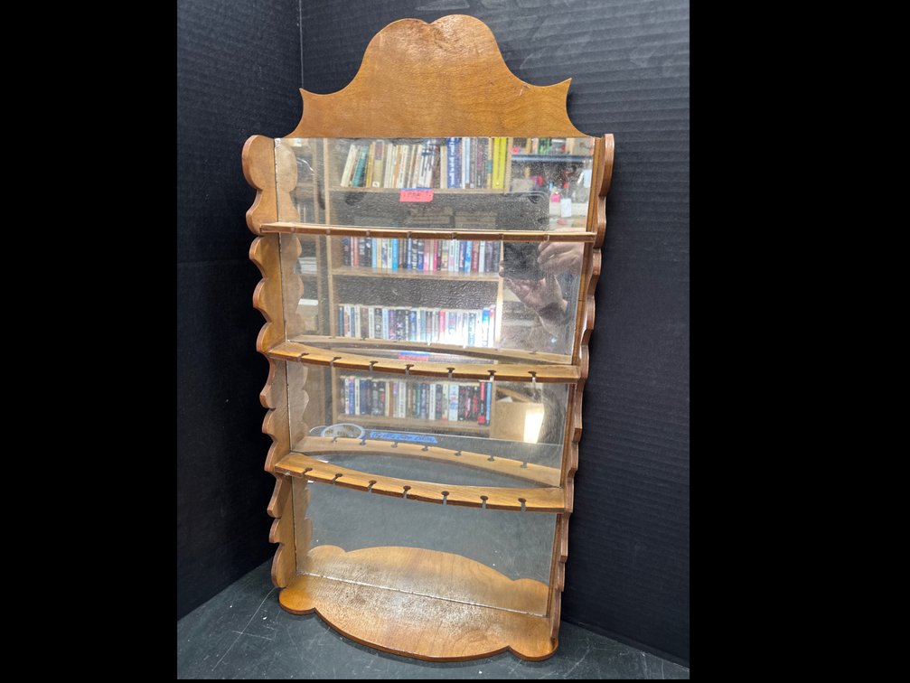 Mirrored Back Spoon Collector Display Rack