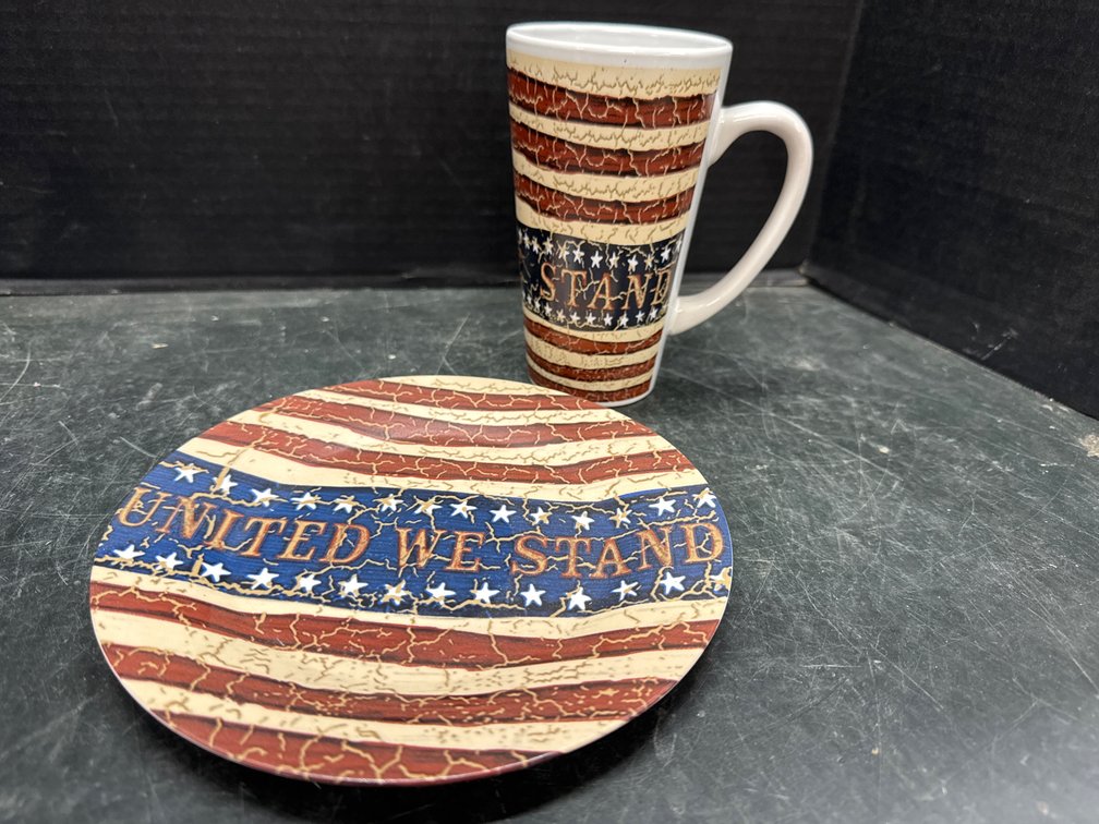 United We Stand Cup and Plate