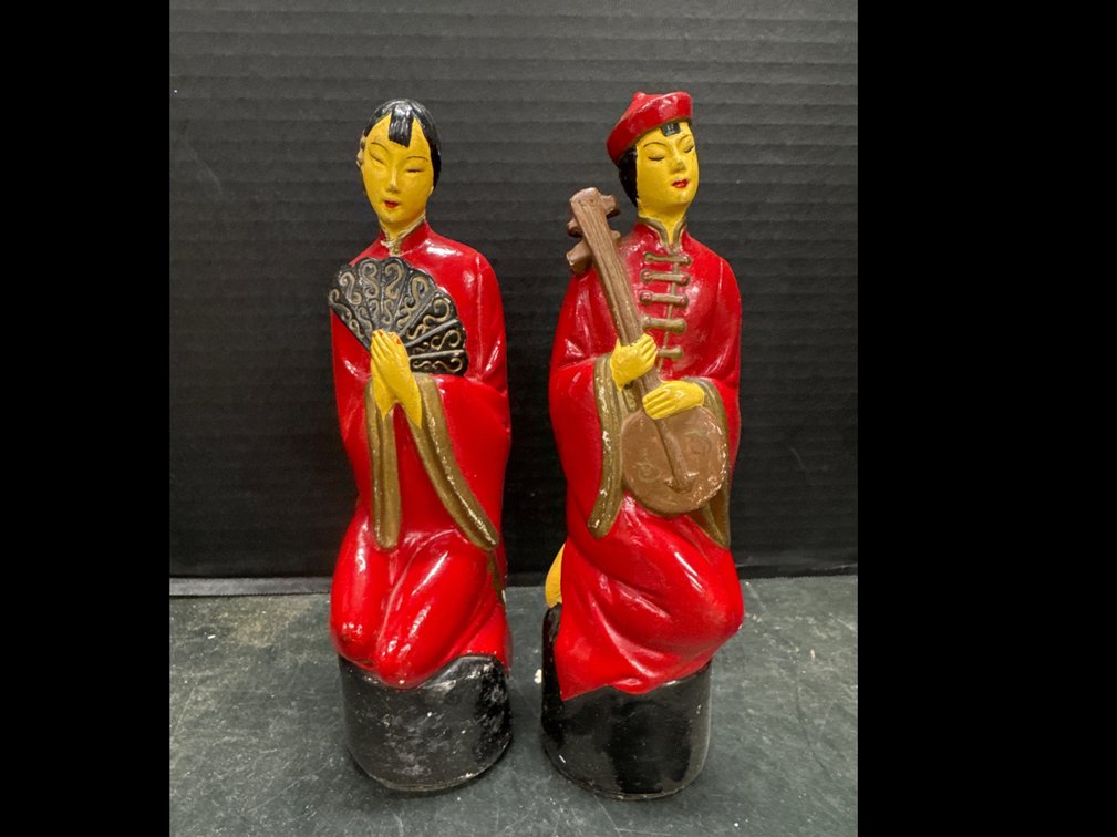 50s- 60s Japanese Chalkware Figurines
