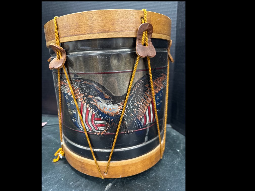 American Eagle Drum Garbage Can