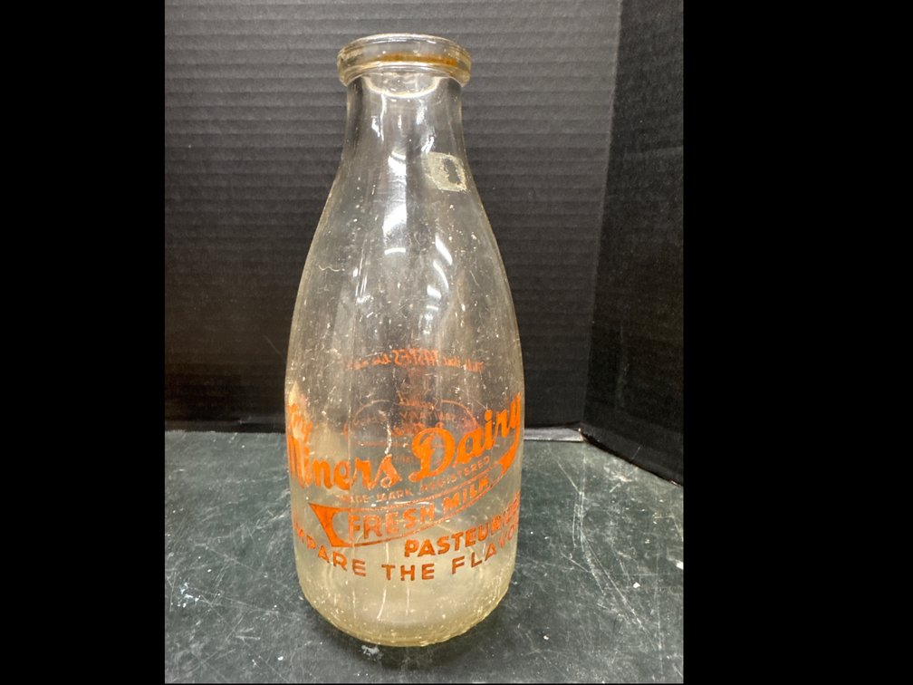 Butte MT- Miners Dairy Quart Milk Bottle