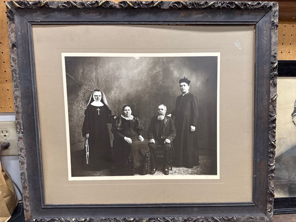 Black & White Portrait Of Co-Founders Father Paul Wattson and Mother Lurana White