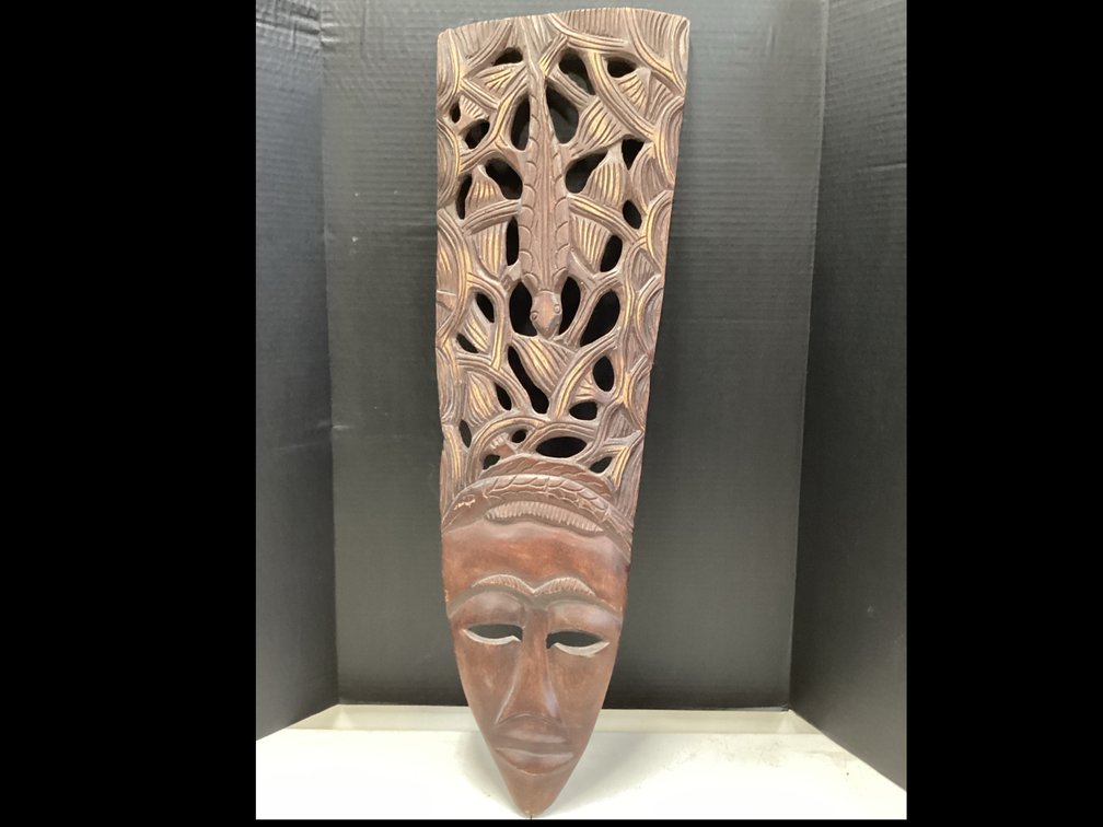 Hand Carved WoodenTribal Wall Mask
