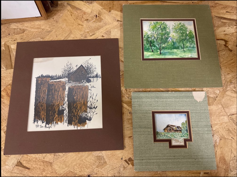 Framed And Mated Wall Art