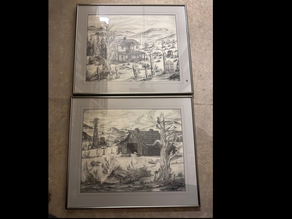 Monochrome Pencil Landscaping Drawing