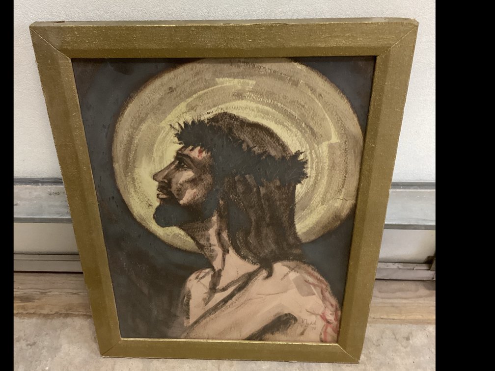 Framed Picture “ Jesus Christ wearing a Crown of Thorns