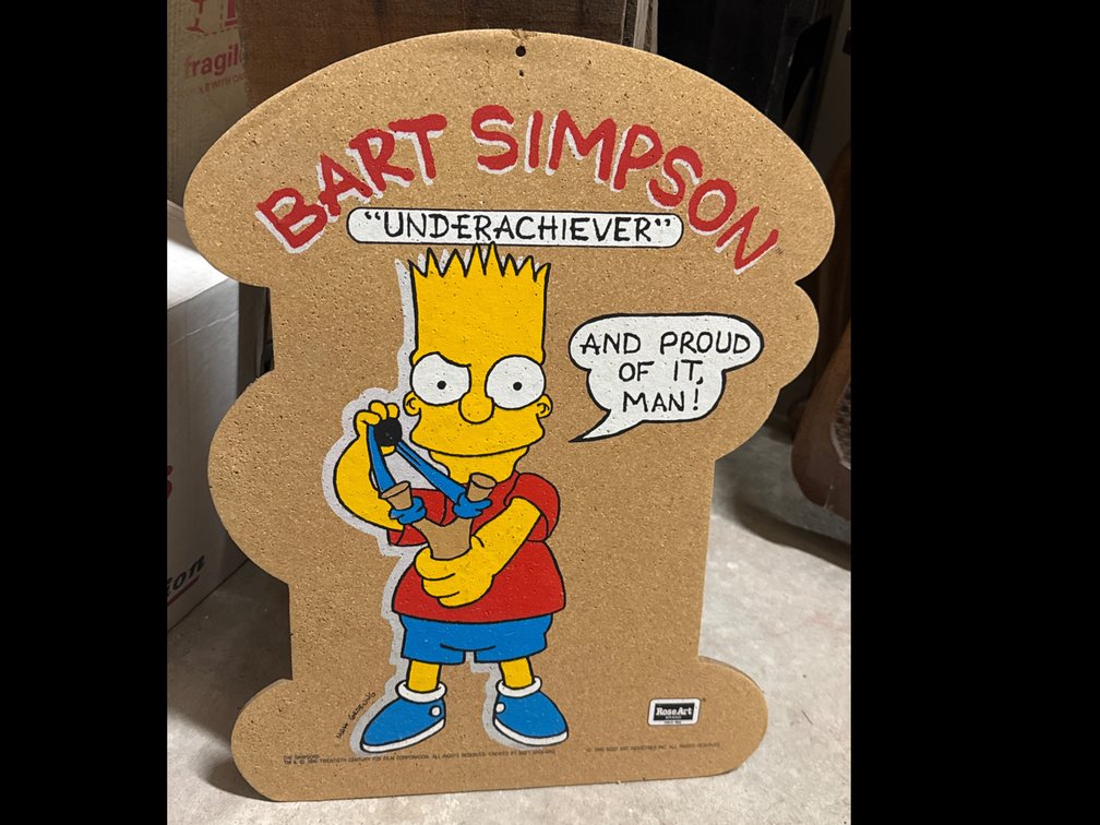 Bart Simpson Cork Bulletin Board