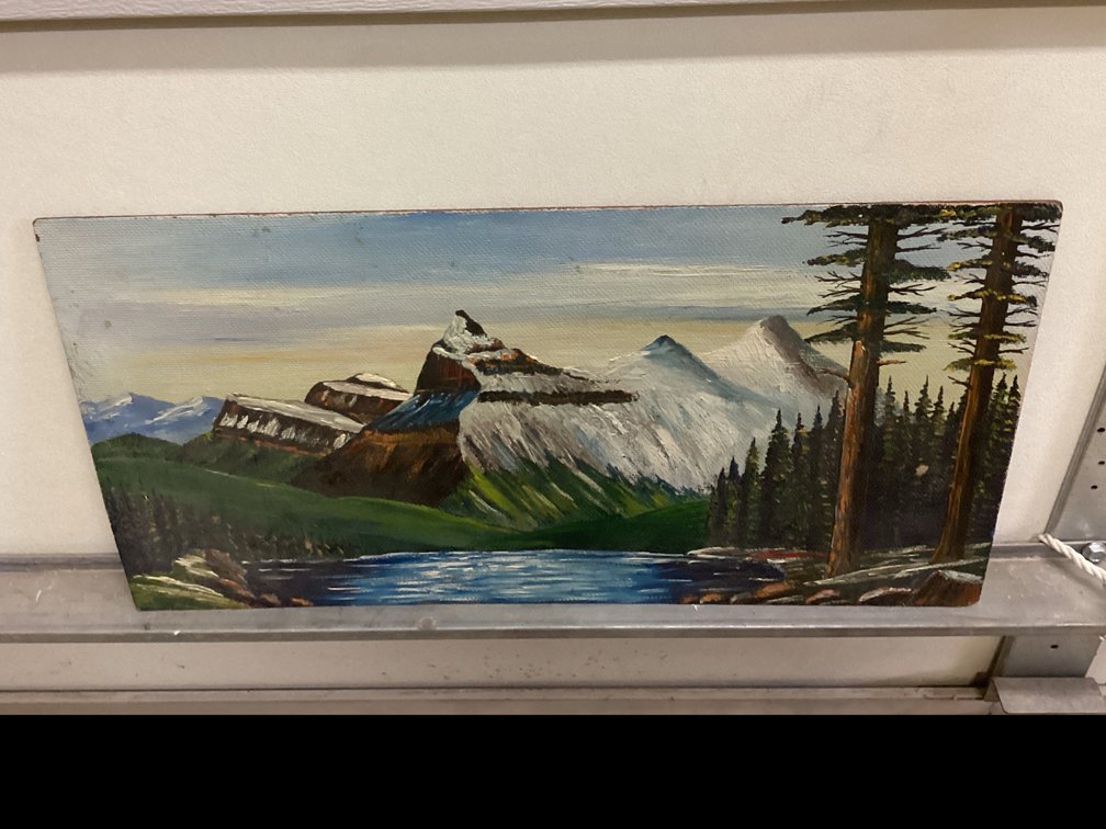 Unframed Mountain Wilderness Scene