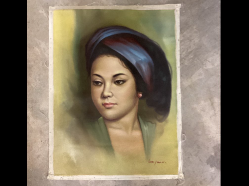 Unframed Oil Painting “ Portrait of Young Woman”